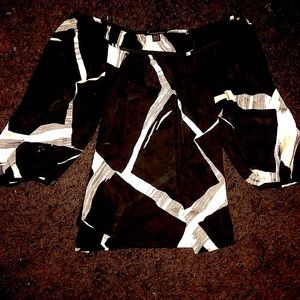 Silk off the shoulder shirt